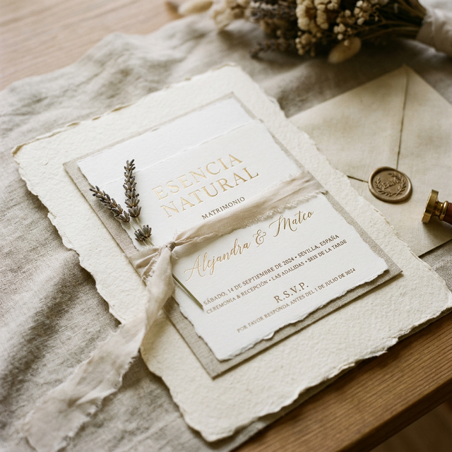 Tarjetas de Invitación de Boda: El Primer Contacto con tu Esencia